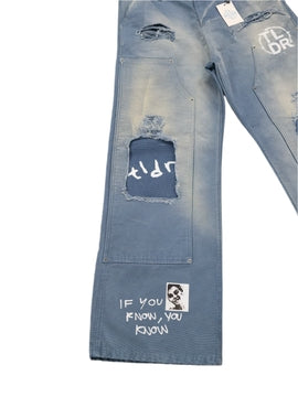 Sun Washed Carpenter Jeans