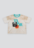 Potassium Sprayed Distressed T-Shirt — Sand