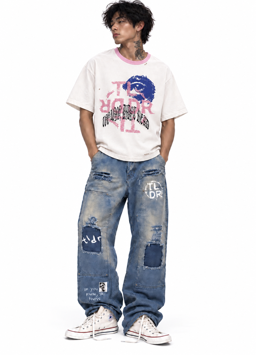 Ringer T-Shirt — Cream